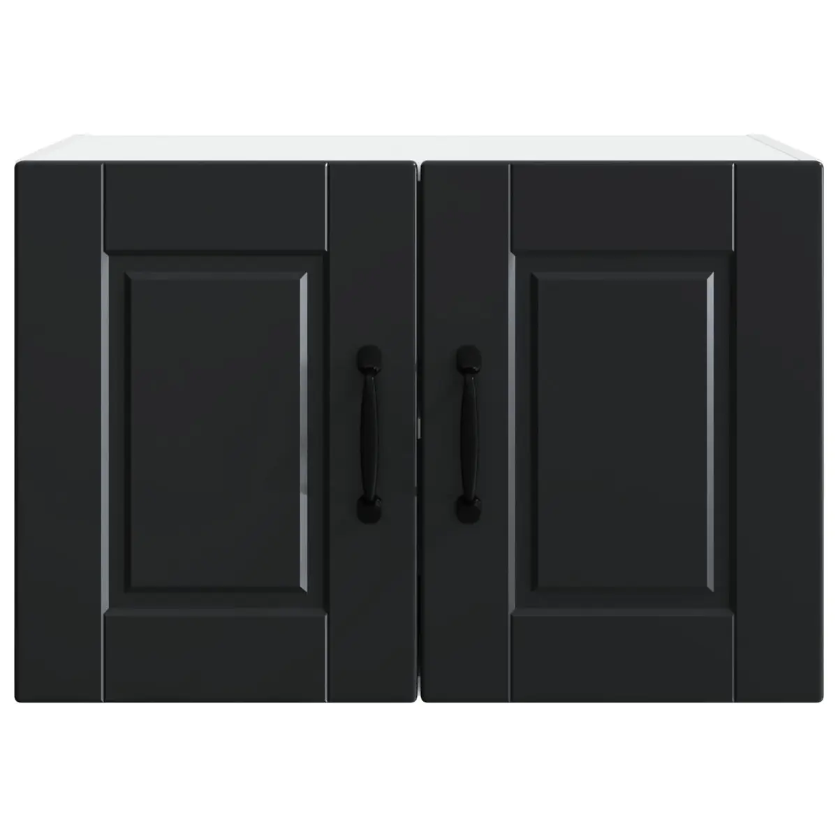 Wall Cabinet PORTO 2pcs Black Kitchen Storage 60x31x40cm Engineered Wood