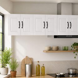 High Gloss White Wall Cabinet PORTO 60 x 31 x 40 cm