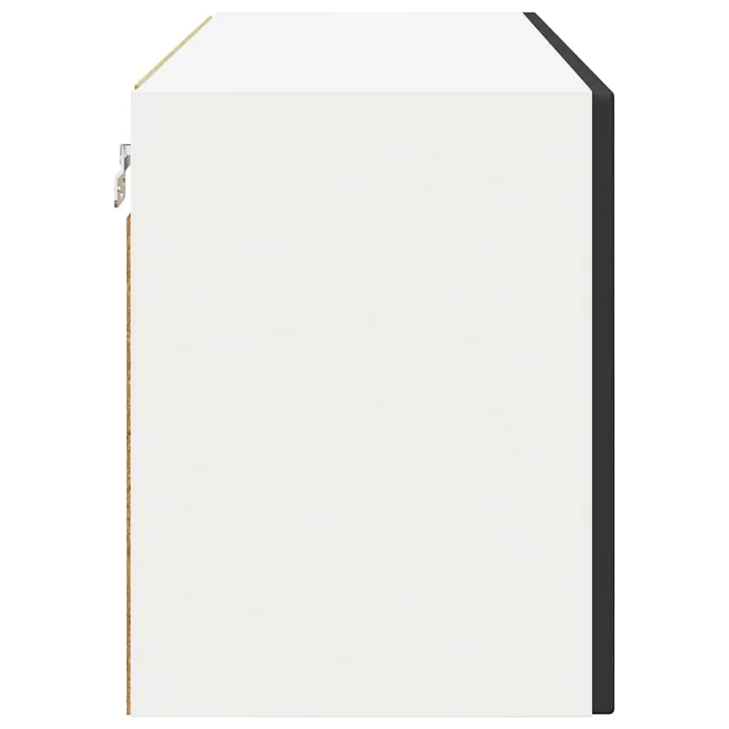 Black Wall-Mounted Kitchen Cabinet 80x31x40cm Engineered Wood