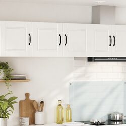 High Gloss White Wall Cabinet for Kitchen Storage 80 x 31 x 40 cm