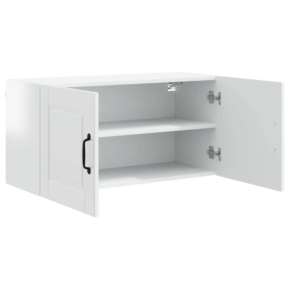 Kitchen Cabinet Engineered Wood 80 x 31 x 40 cm High Gloss White Wall Mounted
