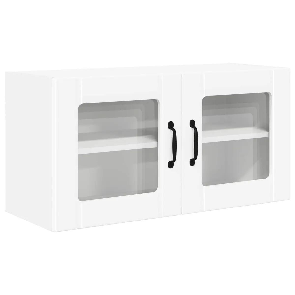 Wall-Mounted Kitchen Cabinet Organizer in White
