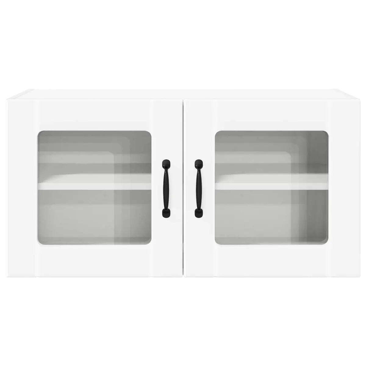 Wall-Mounted Kitchen Cabinet Organizer in White
