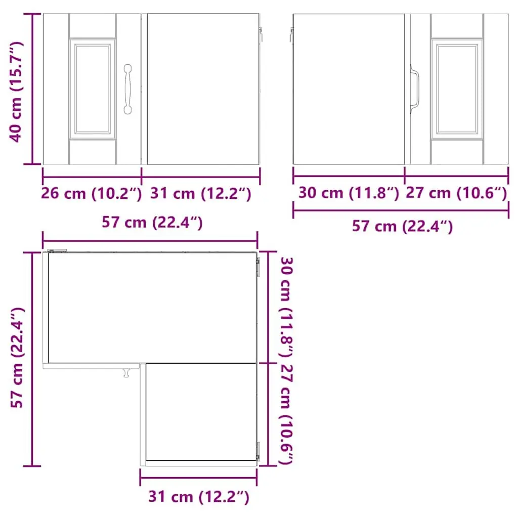 Wall Corner Cabinet for Kitchen Storage