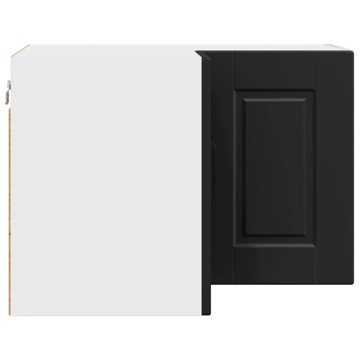 Wall-Mounted Black Kitchen Corner Cabinet