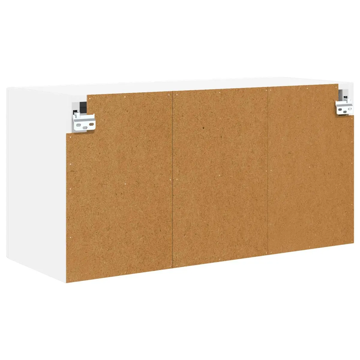Wall Cabinet Engineered Wood Glass 60x31x40cm White