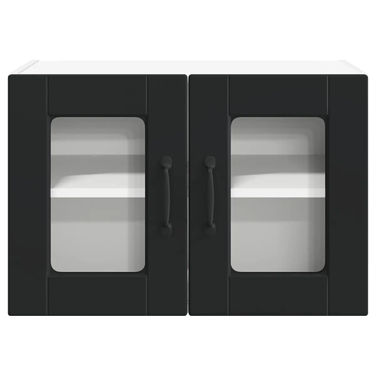 Wall Cabinet Engineered Wood Black 60x31x40cm Kitchen Storage Organiser