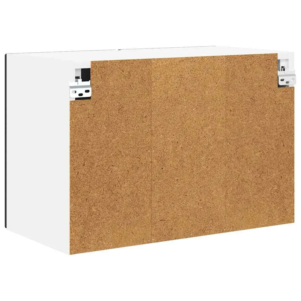 Wall Cabinet Engineered Wood Black 60x31x40cm Kitchen Storage Organiser