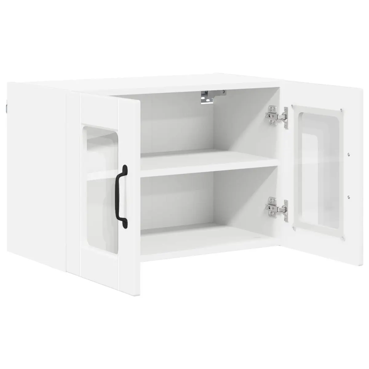 High Gloss White Wall Glass Cabinet for Kitchen Storage