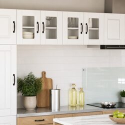 High Gloss White Wall Glass Kitchen Cabinet for Storage