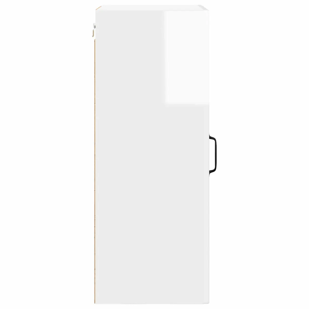 High Gloss White Wall-Mounted Kitchen Cabinet Set