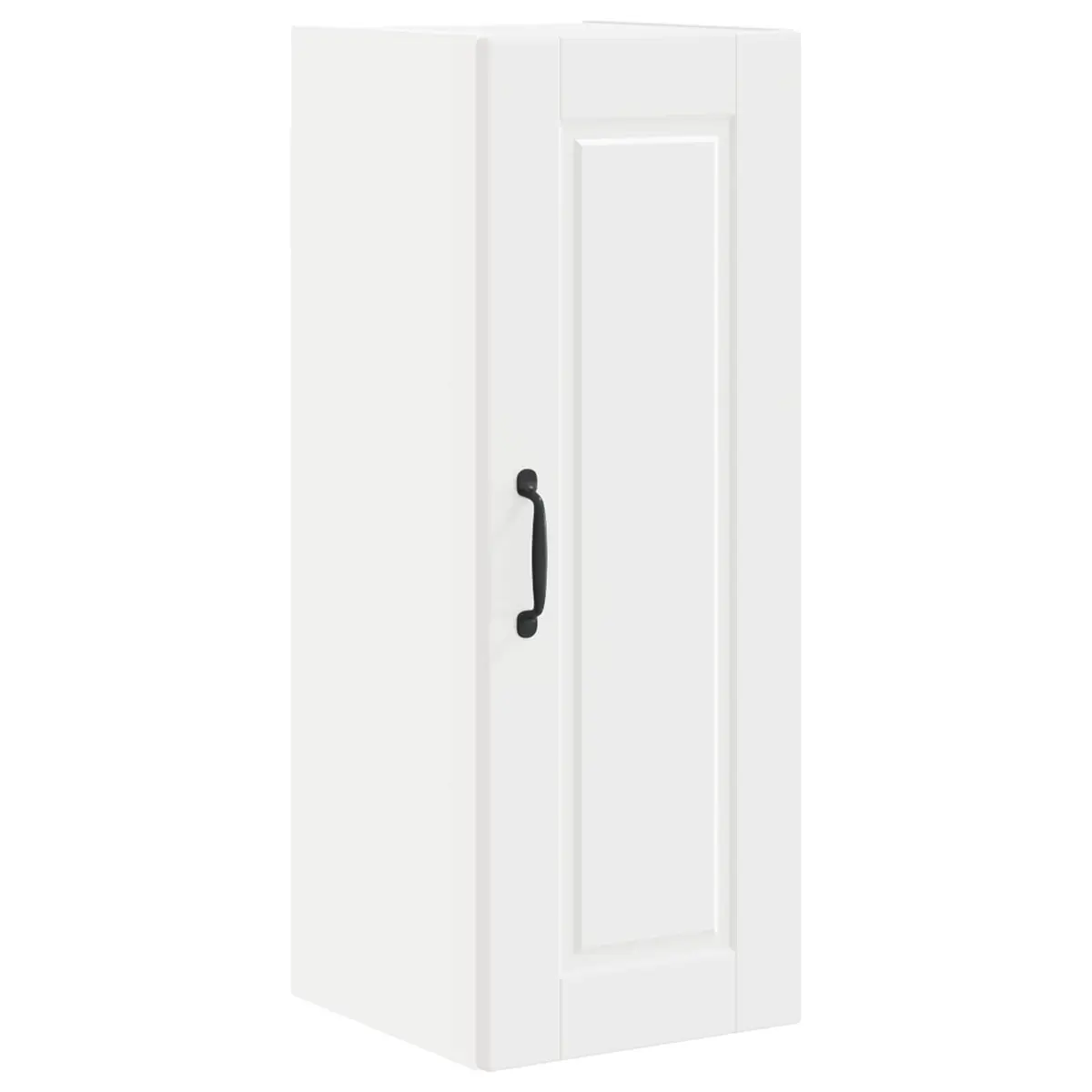 Wall Cabinet Engineered Wood 30 x 31 x 80 cm White Mounted Shelves