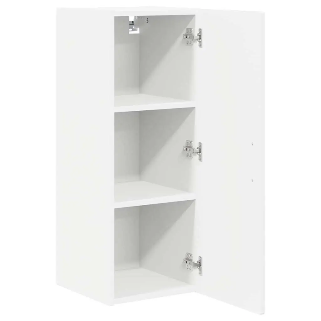Wall Cabinet Engineered Wood 30x31x80cm High Gloss White 2 Piece