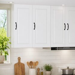 Stylish Wall Cabinet Kitchen Storage in White 40x31x80cm
