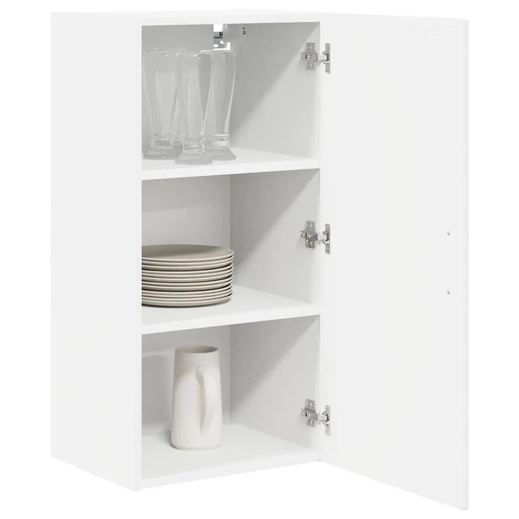 Wall Cabinet Kitchen Storage in White 40x31x80cm