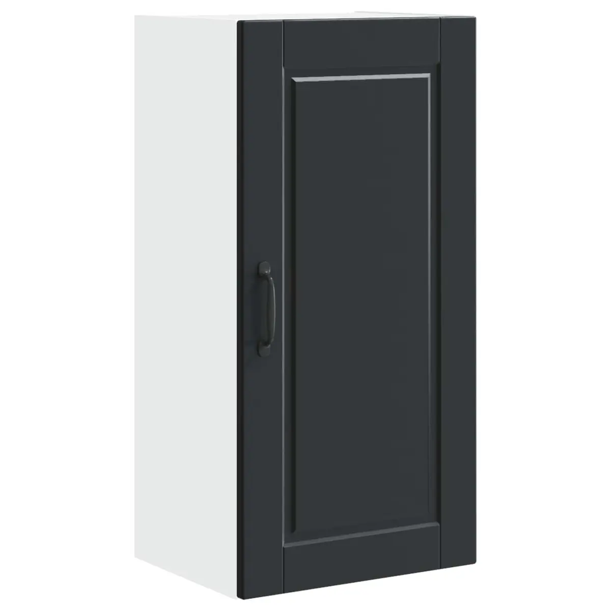 Black Wall Cabinet for Kitchen Storage 40x31x80cm