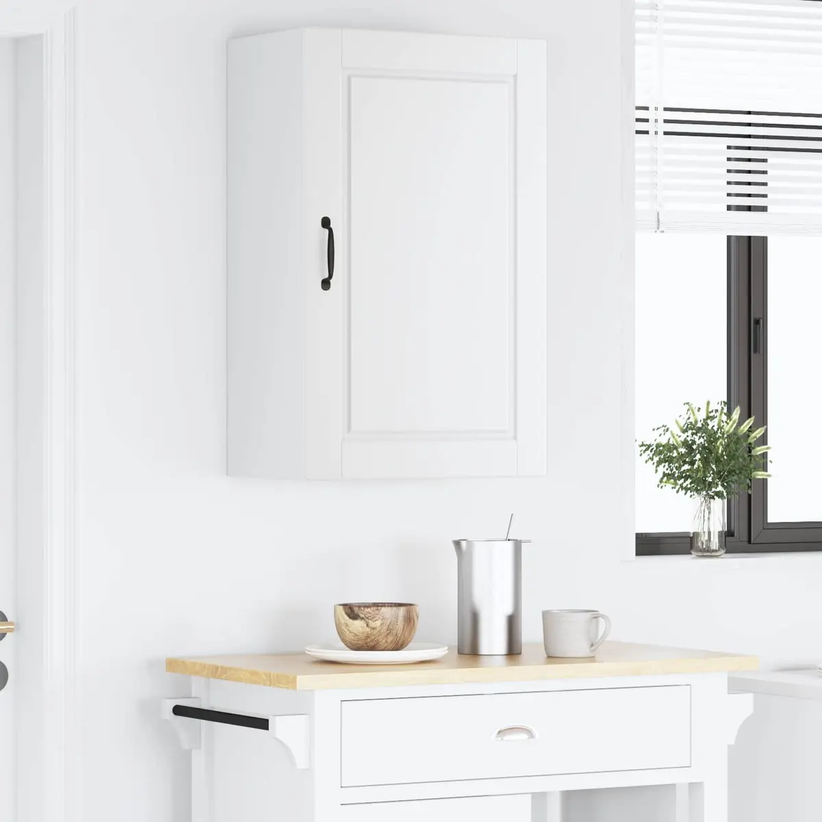 Wall Cabinet Engineered Wood 50 x 31 x 80 cm White