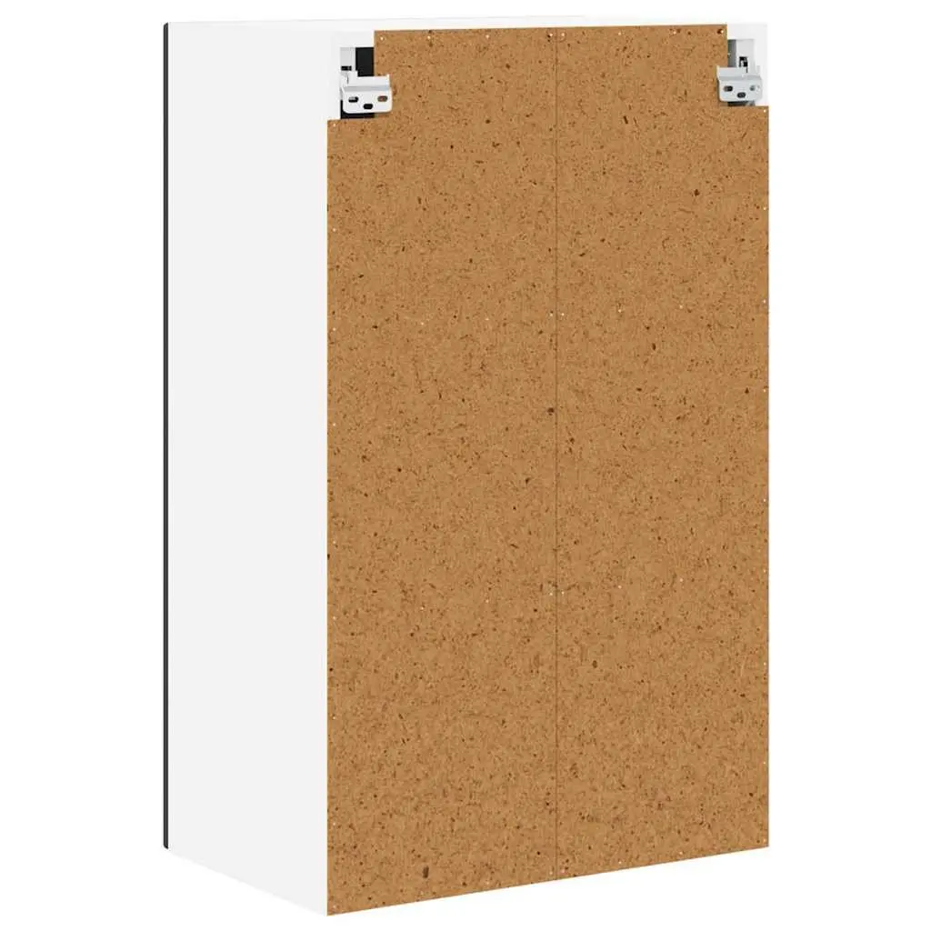 Black Engineered Wood Wall Cabinet 50x31x80cm