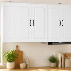 Wall Cabinet PORTO White 80 x 31 x 80 cm Modern Storage
