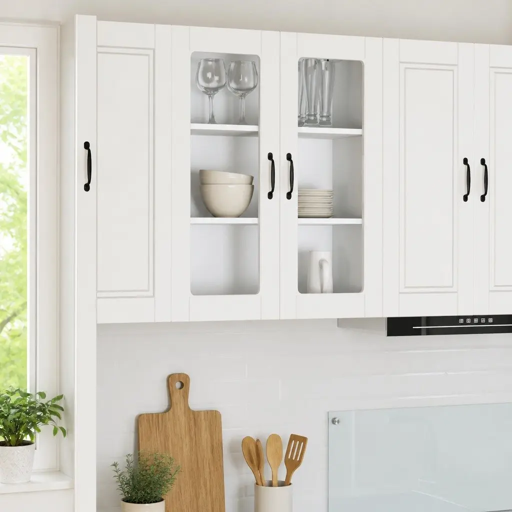 Wall Cabinet Engineered Wood 80x31x80cm White
