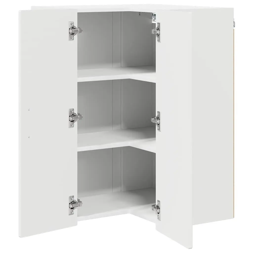 High Gloss White Wall Corner Cabinet for Kitchens