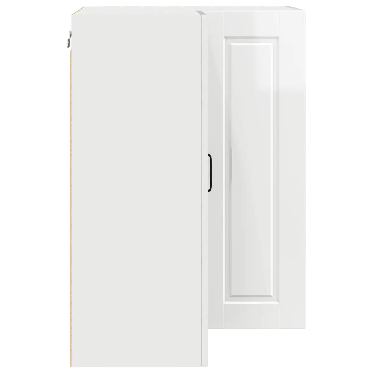 High Gloss White Wall Corner Cabinet for Kitchens