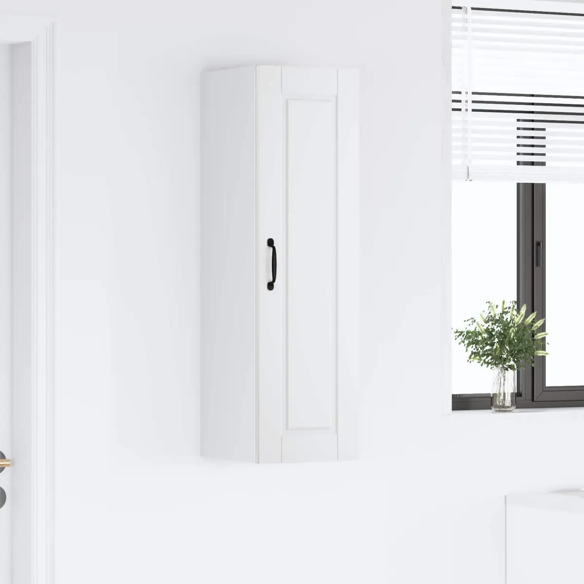 Wall Cabinet Engineered Wood 30x31x100cm White