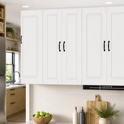 High Gloss White Engineered Wood Wall Cabinet
