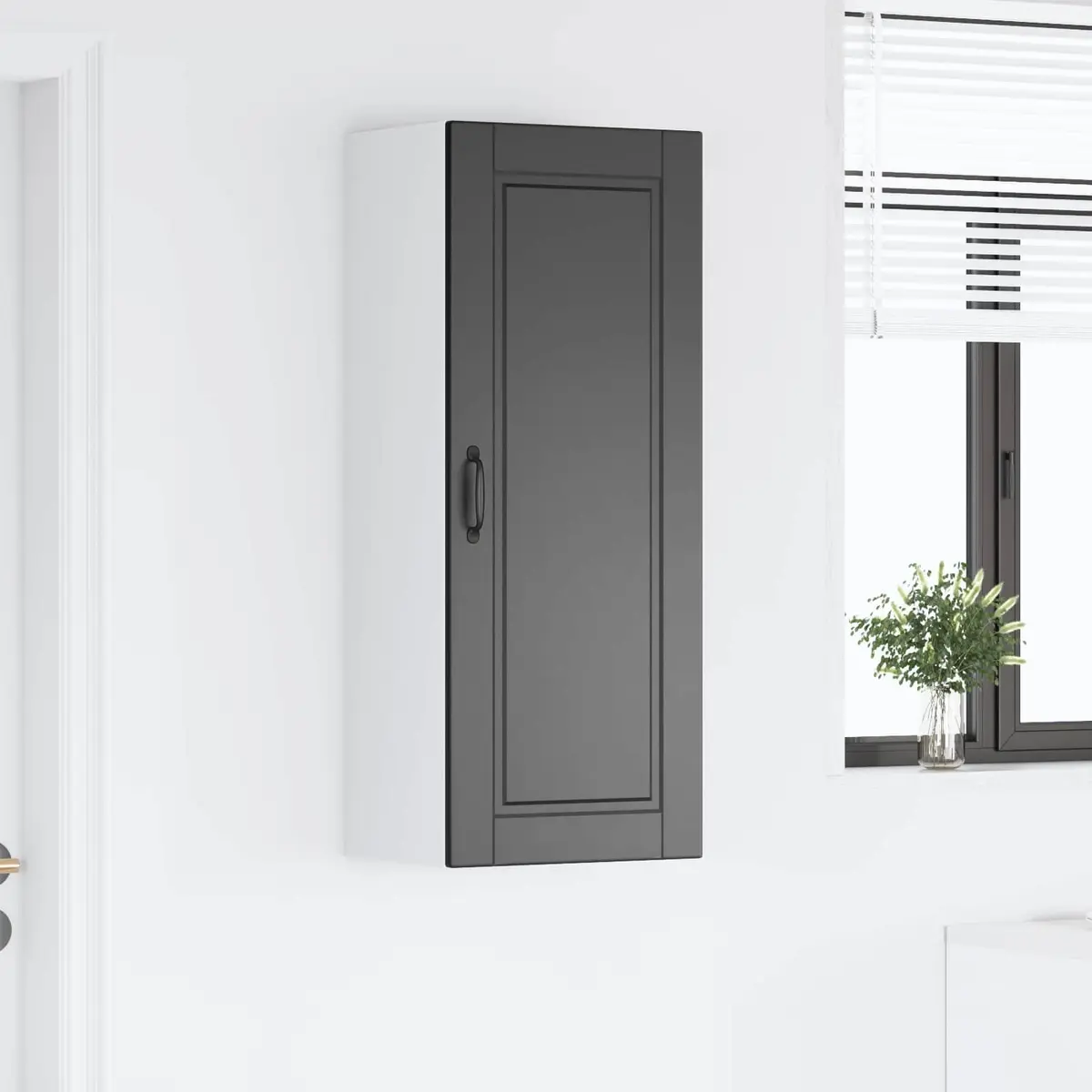 Wall Cabinet Engineered Wood 40 x 31 x 100 cm Black
