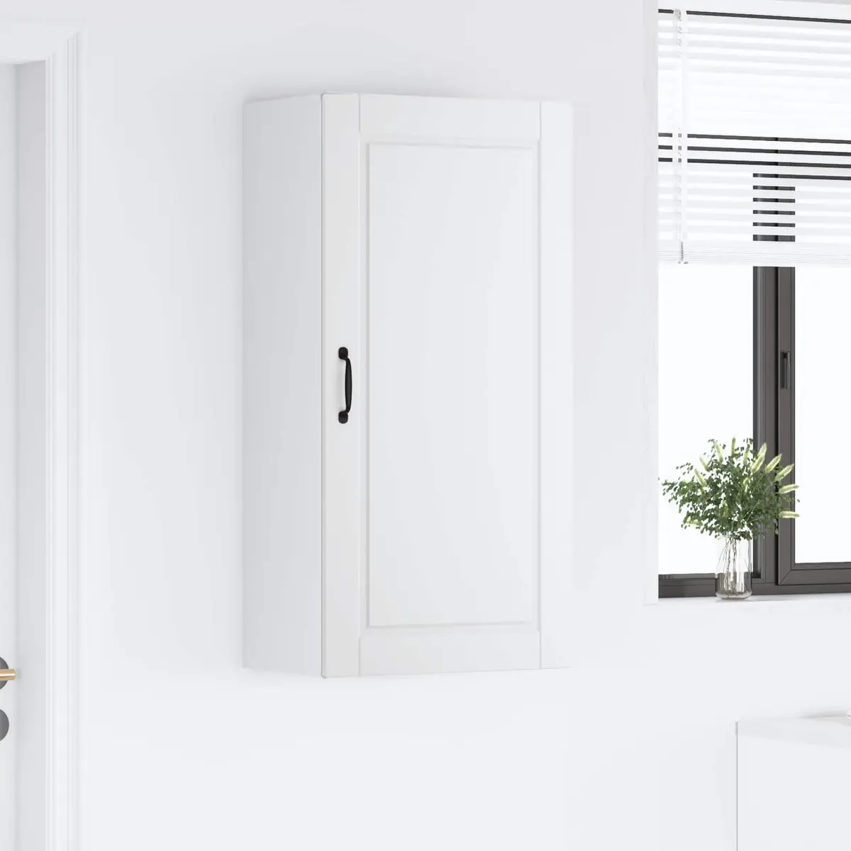 Kitchen Cabinet Wall-Mounted Storage White 50x31x100cm Engineered Wood