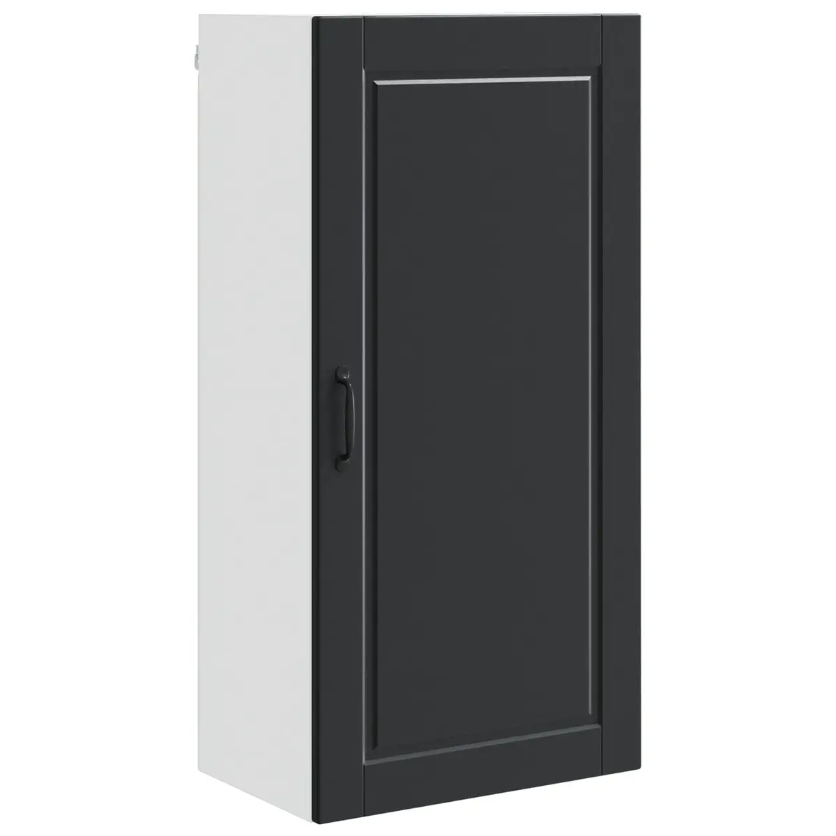 Black Engineered Wood Wall Cabinet for Kitchens