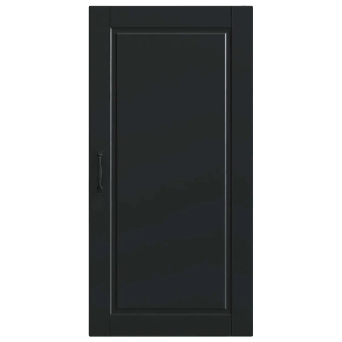 Black Engineered Wood Wall Cabinet for Kitchens
