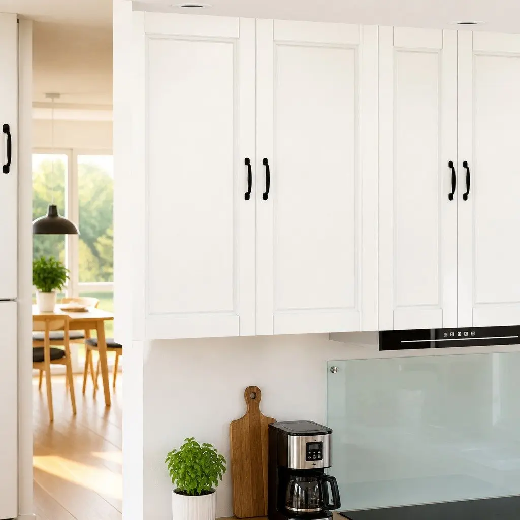 High Gloss White Wall-Mounted Kitchen Cabinet