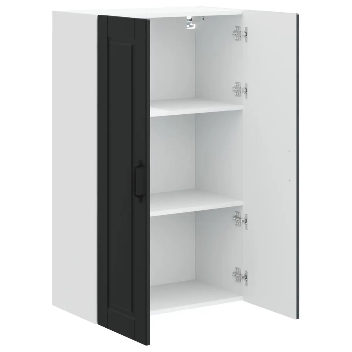 Black Wall-Mounted Kitchen Cabinet 60x31x100cm