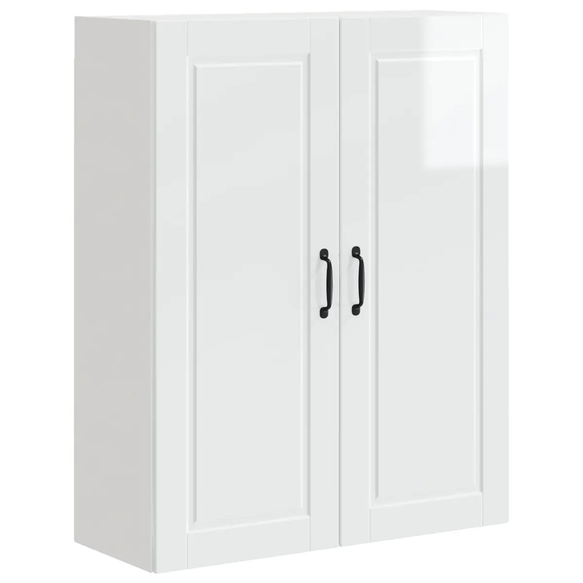 High Gloss White Engineered Wood Wall-Mounted Kitchen Cabinet