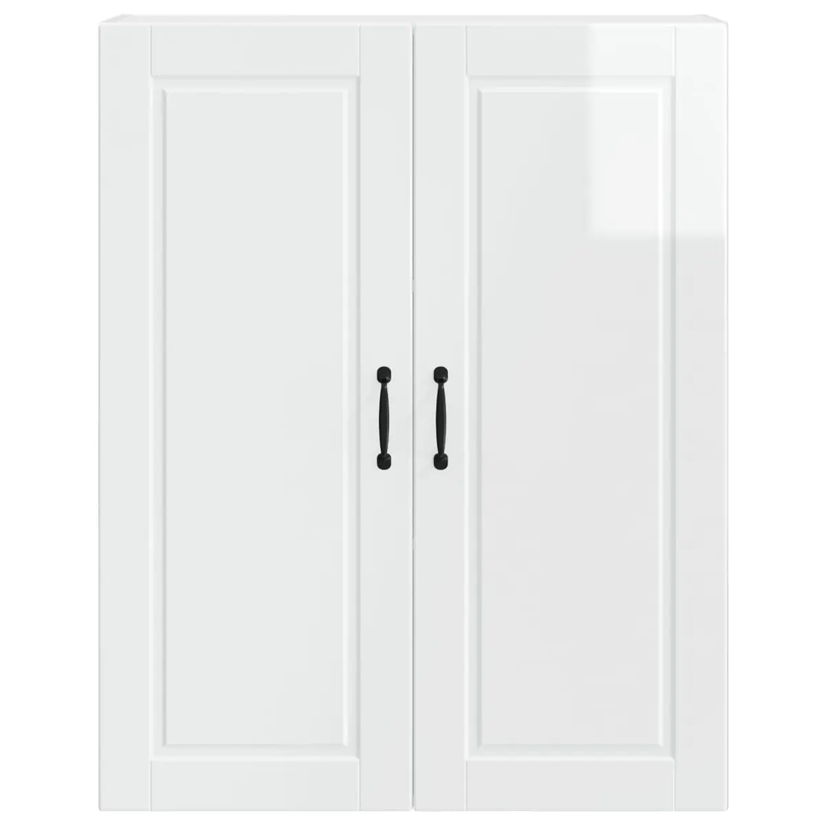 High Gloss White Engineered Wood Wall-Mounted Kitchen Cabinet