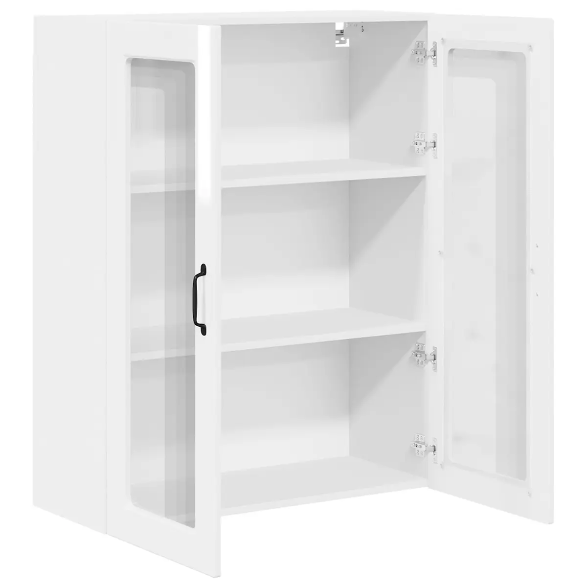 Wall Mounted Kitchen Cabinet Engineered Wood 80 x 31 x 100 cm High Gloss White