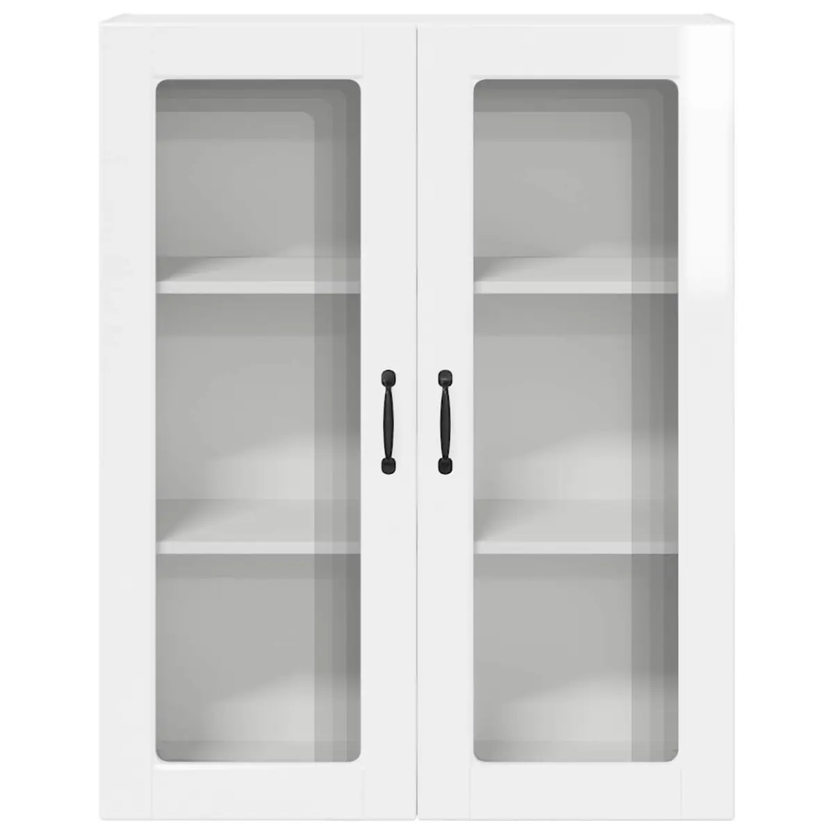 Wall Mounted Kitchen Cabinet Engineered Wood 80 x 31 x 100 cm High Gloss White