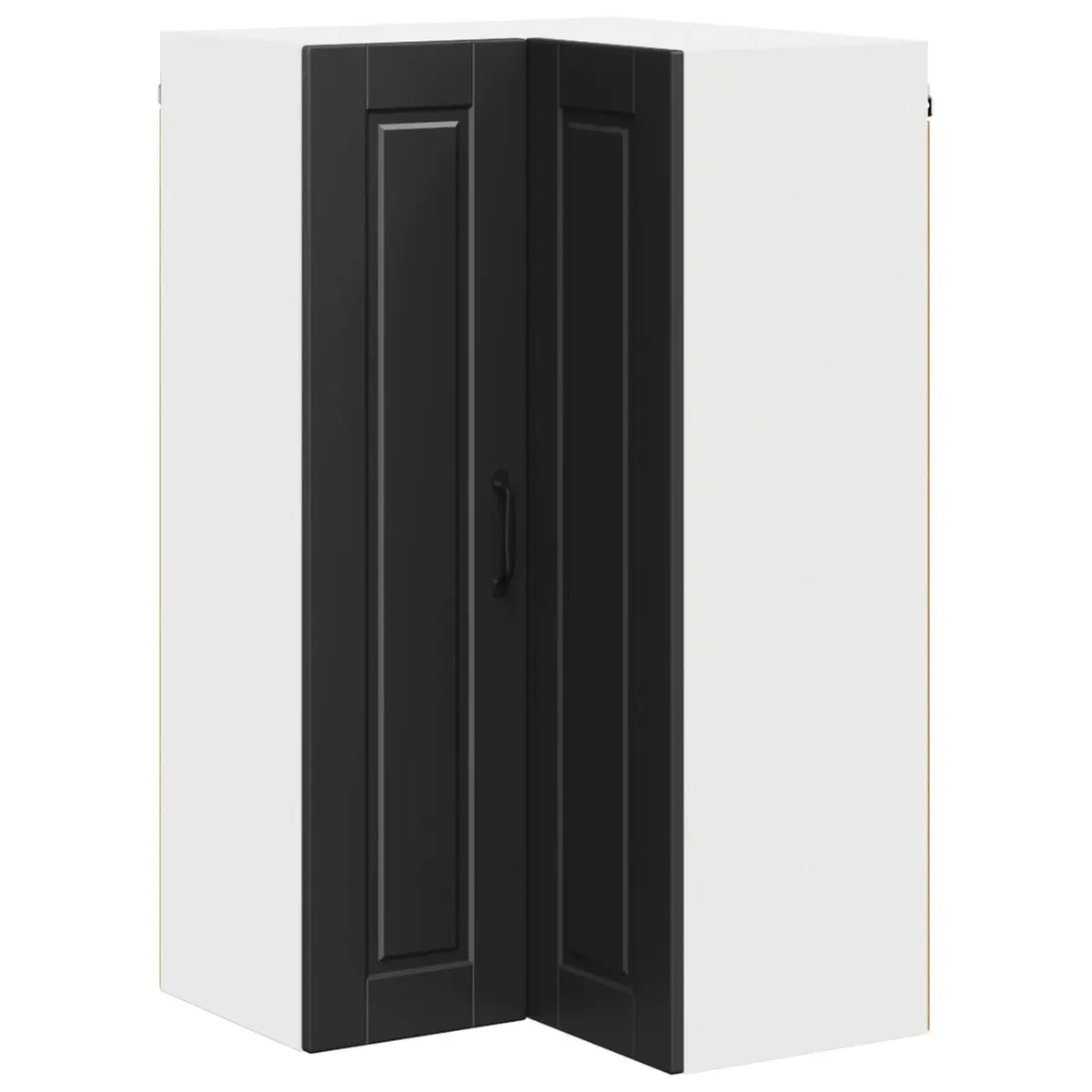 Corner Kitchen Cabinet Engineered Wood 57x57x100cm Black