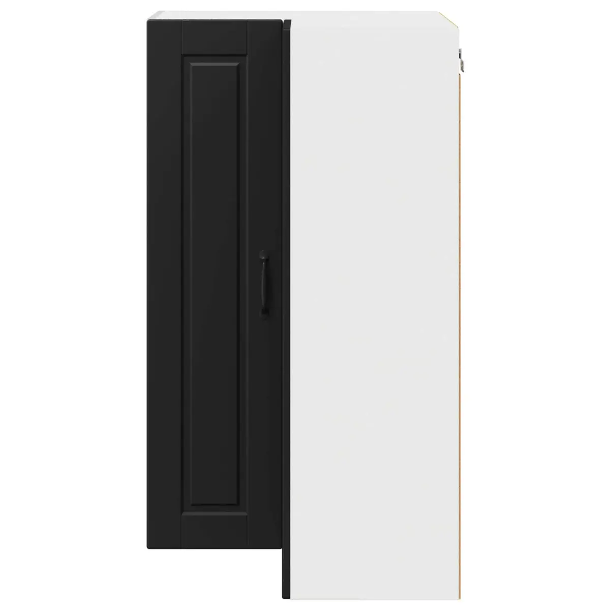 Corner Kitchen Cabinet Engineered Wood 57x57x100cm Black