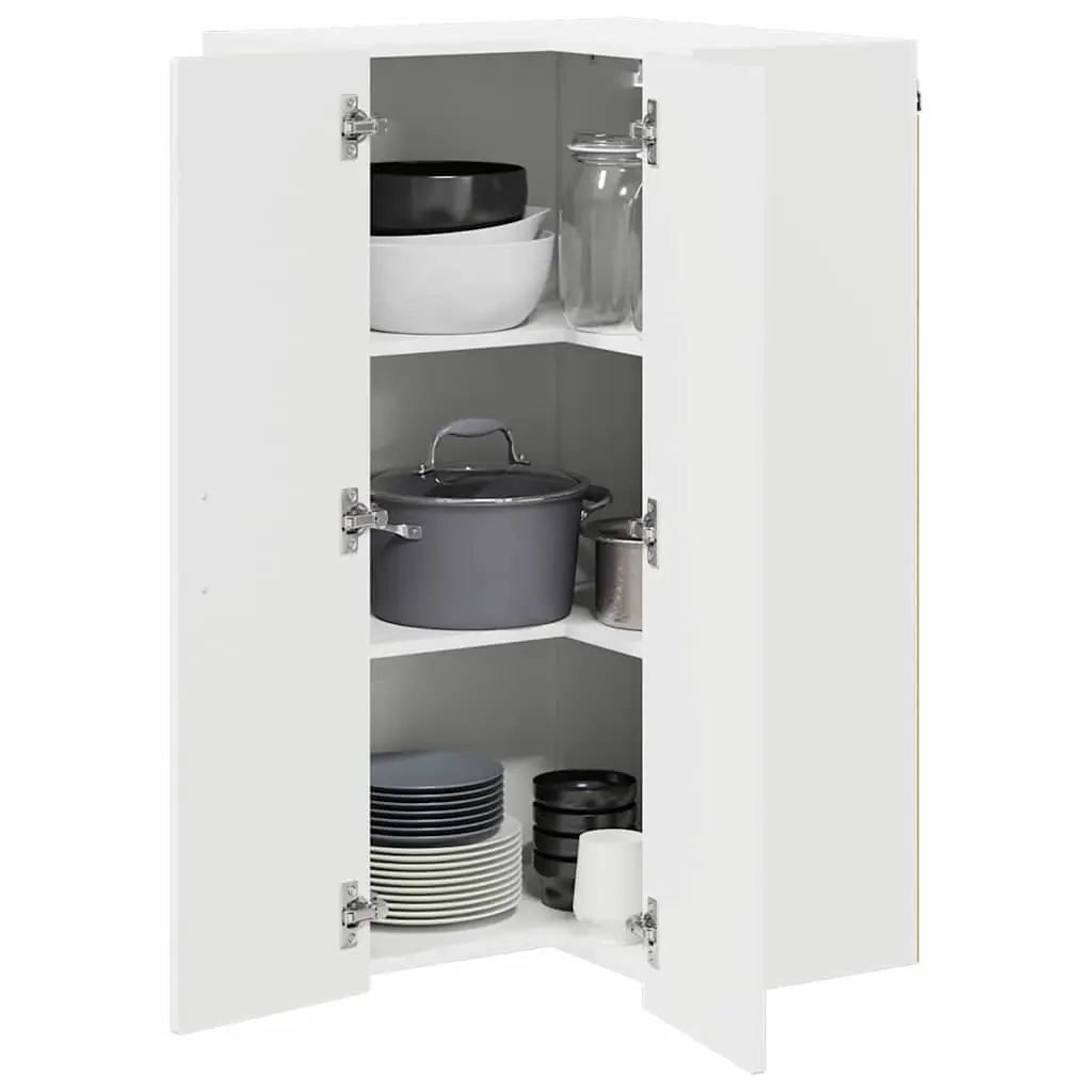 High Gloss White Modern Wall Corner Kitchen Cabinet