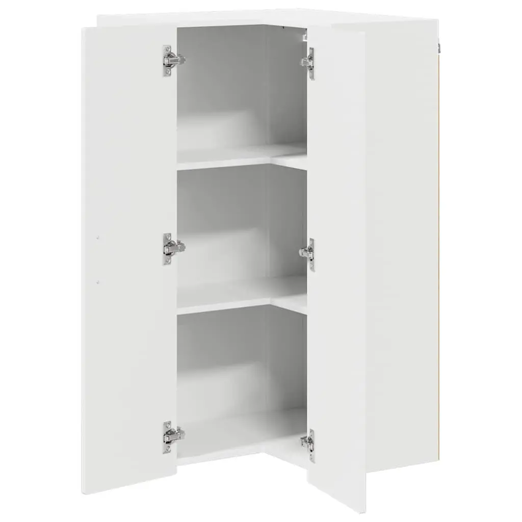 High Gloss White Modern Wall Corner Kitchen Cabinet