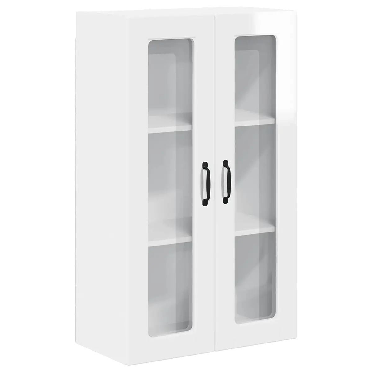 High Gloss White Wall-Mounted Kitchen Storage Cabinet