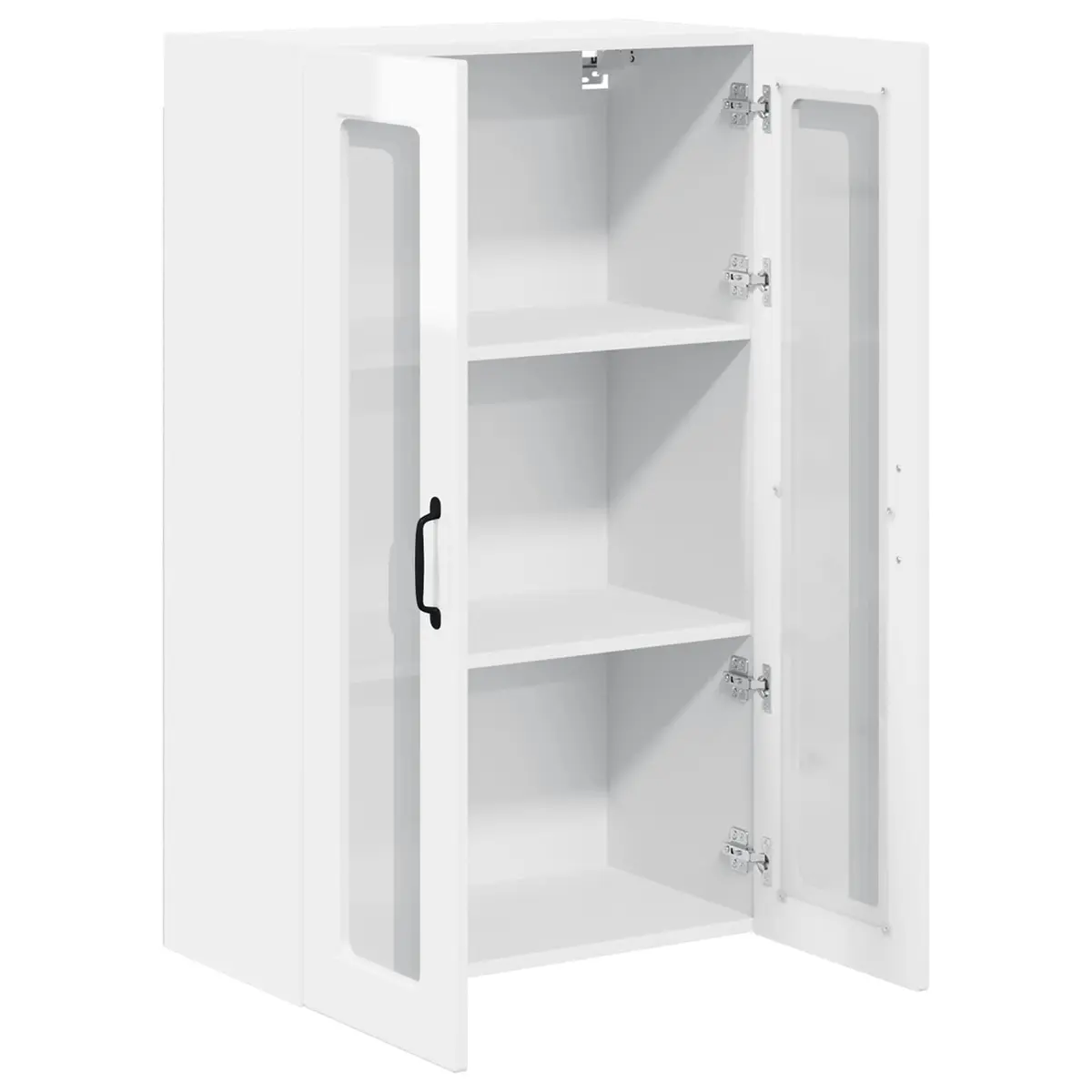 High Gloss White Wall-Mounted Kitchen Storage Cabinet