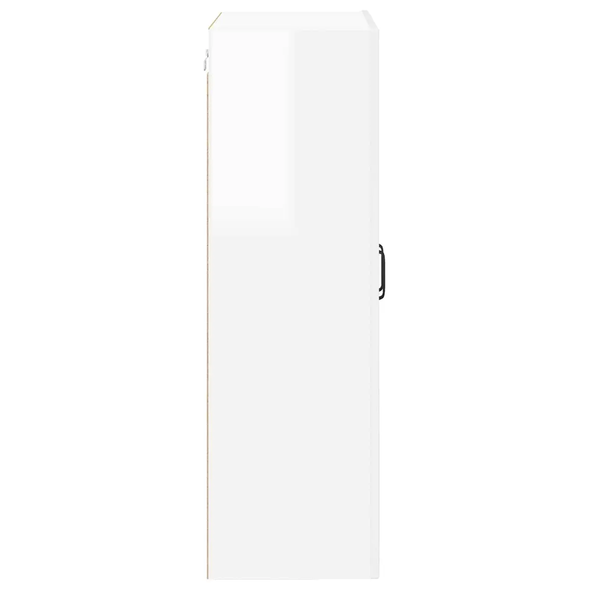 High Gloss White Wall-Mounted Kitchen Storage Cabinet