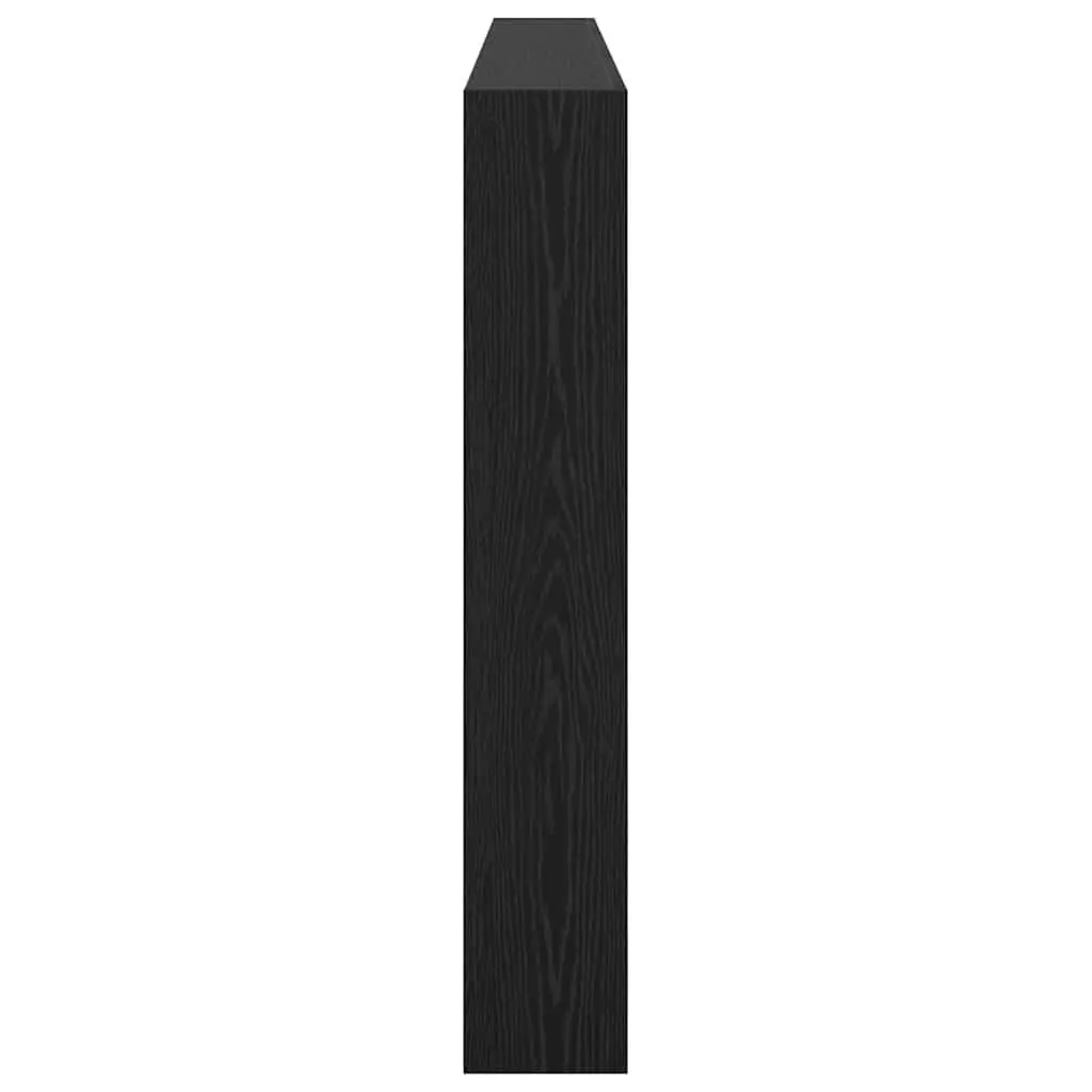 Black Engineered Wood Headboard with LED Light