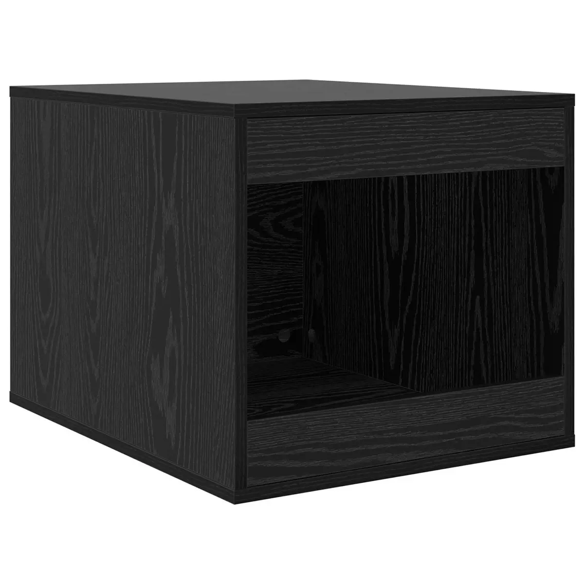Black Oak Wood Cat Litter Box Enclosure