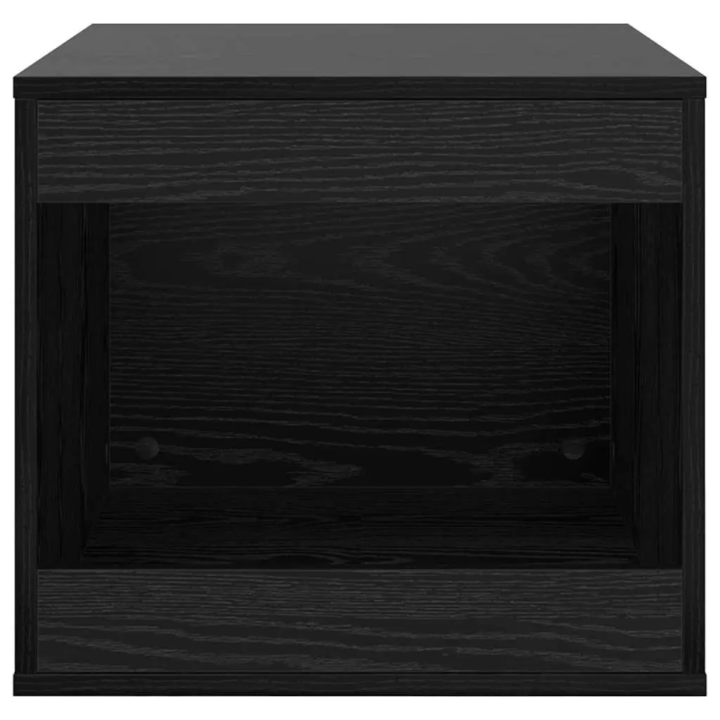 Black Oak Wood Cat Litter Box Enclosure