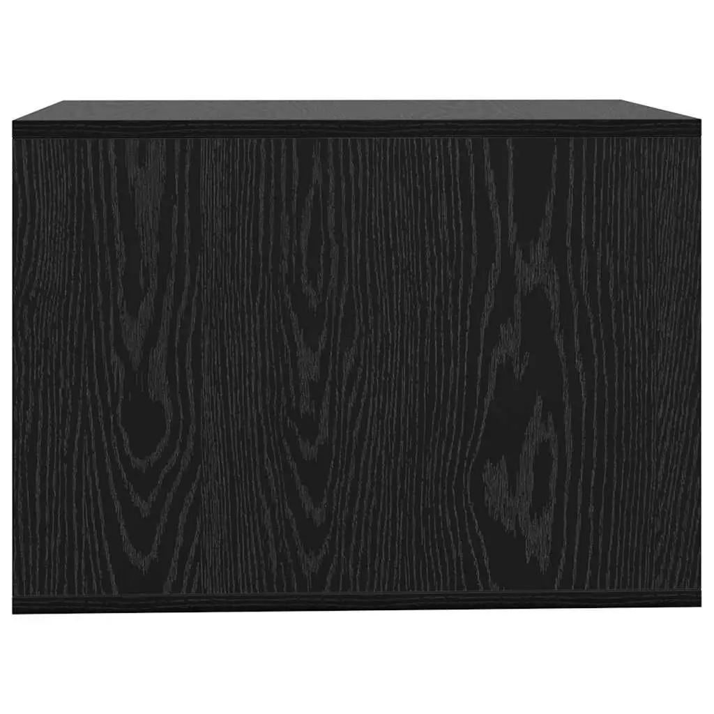 Black Oak Wood Cat Litter Box Enclosure