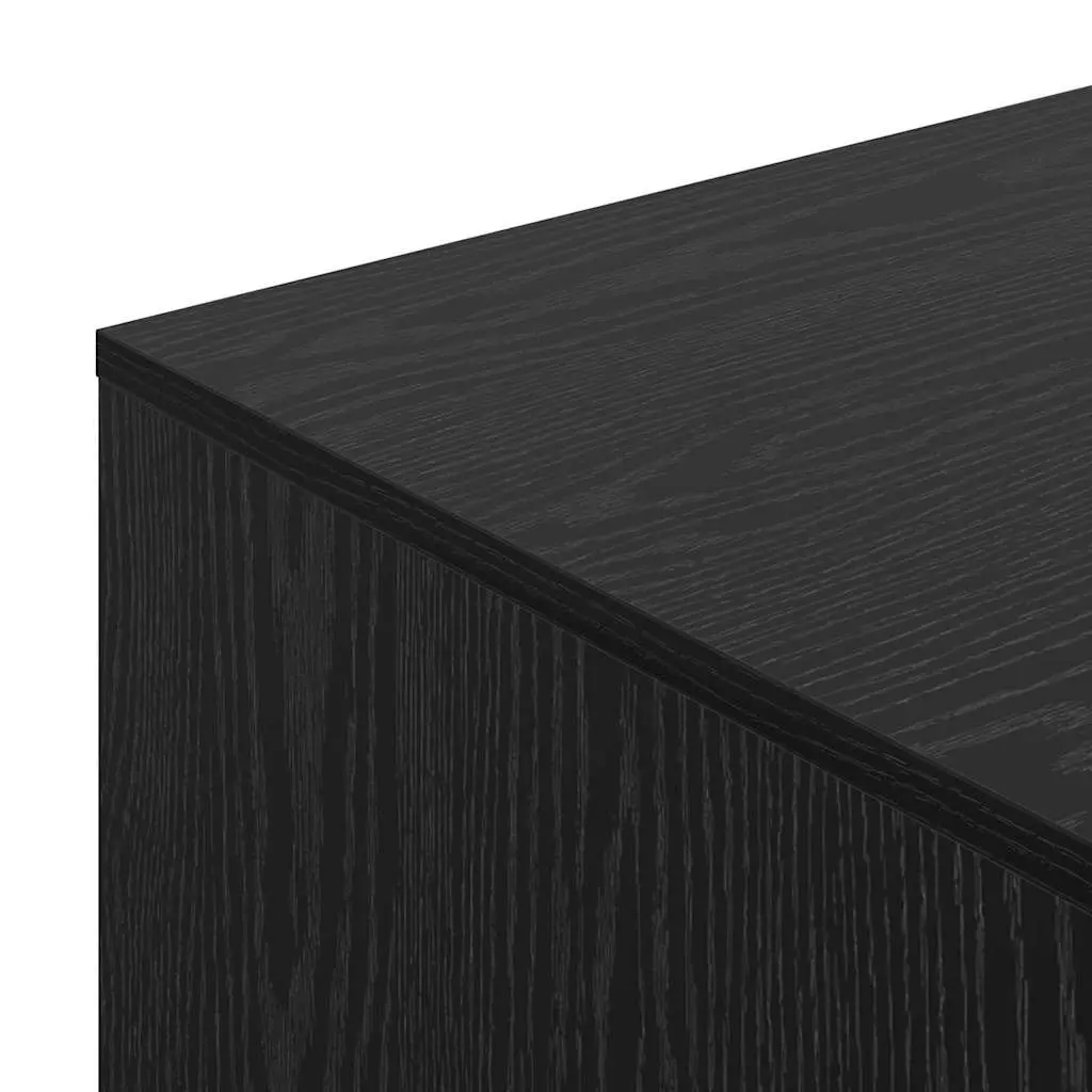 Black Oak Wood Cat Litter Box Enclosure